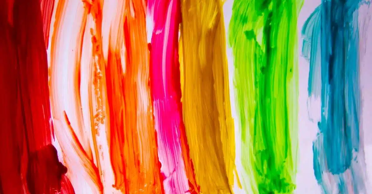 translucent paint rainbow
