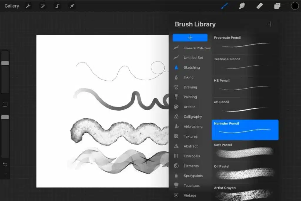 procreate brush examples for digital painting tips