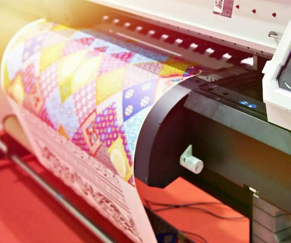 a printer printing out an art print