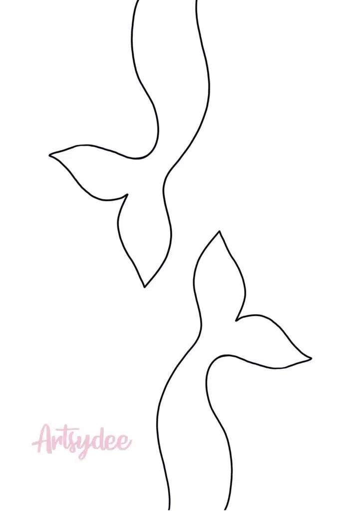 Looking For A Mermaid Tail Template 5 Free Magical Mermaid Tail Printables Artsydee Drawing Painting Craft Creativity
