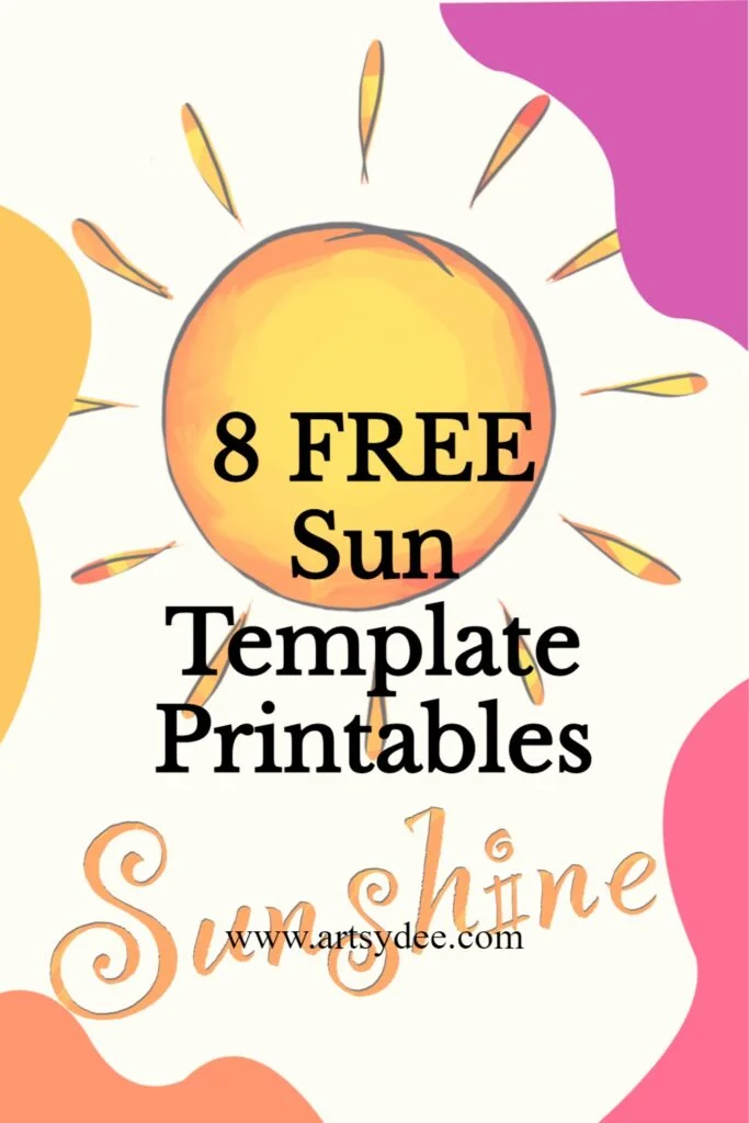 8 free sun template printables