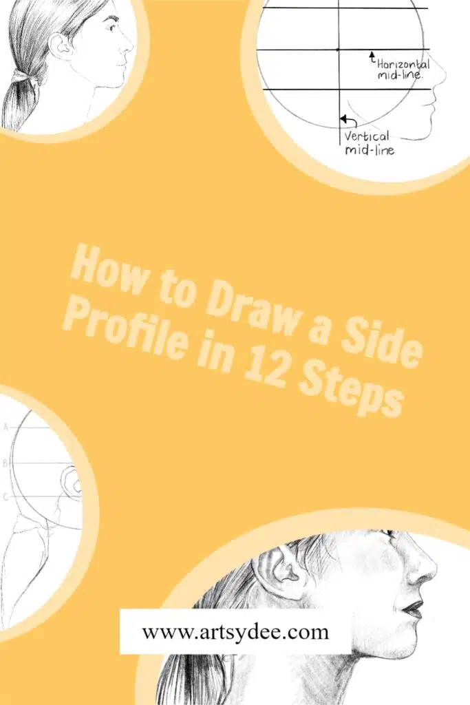 How to Do a side profile drawing in 12 steps pin
