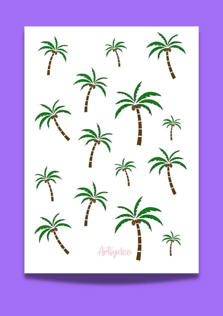 palm tree pattern