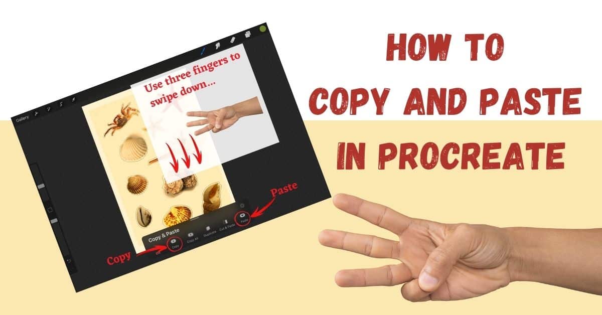 how to copy and paste in Procreate