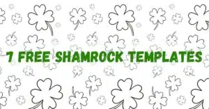 7 FREE Shamrock Template Printables
