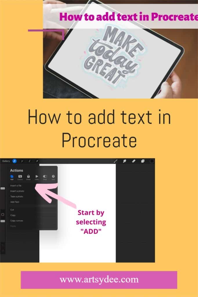 How-to-add-text-in-Procreate 1