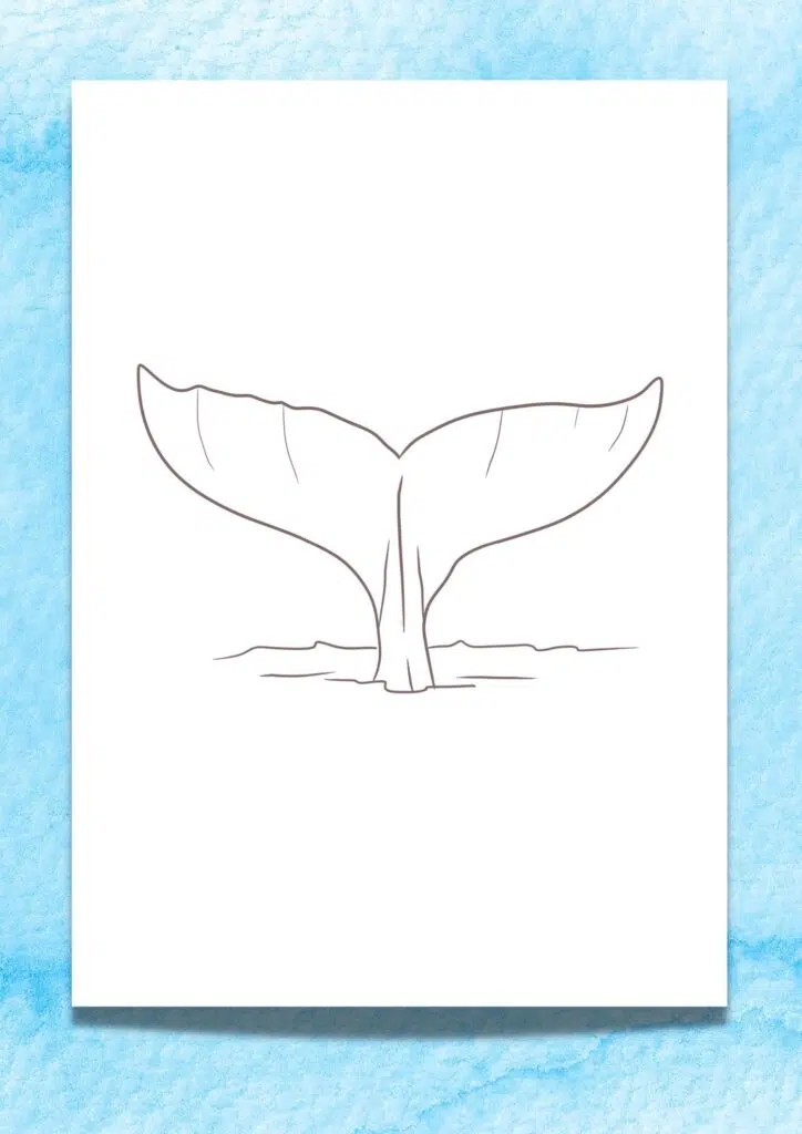 whale tail printable template