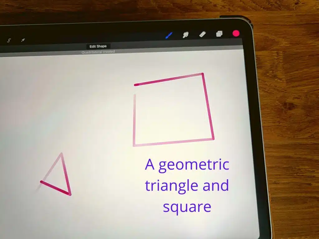 how to create a square in Procreate
