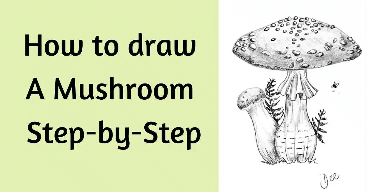 How to draw a mushroom Step-by-Step featured image