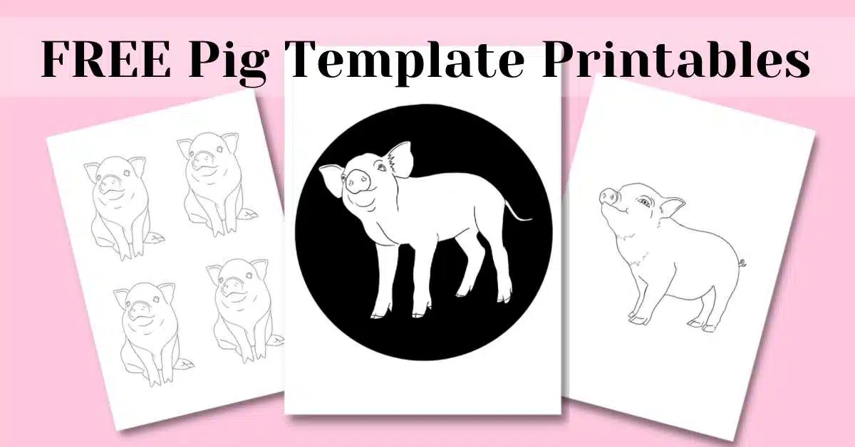 Pig Template Printables
