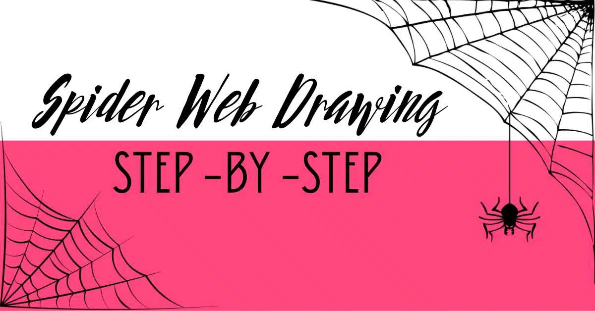 Spider Web Drawing Step-by-Step